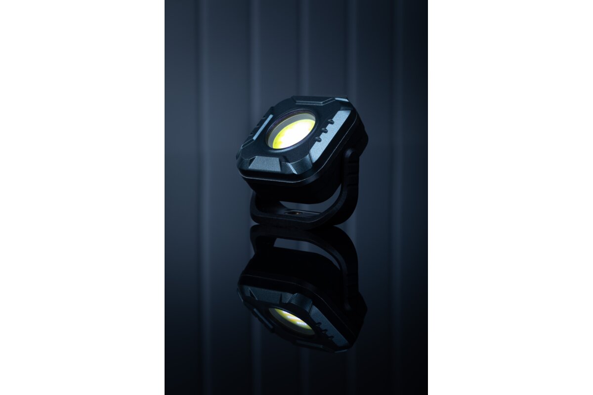 LED кишеньковий ліхтарик, 6W, COB, 500lm, CCT, LiPoly 1200mAh, USB-C, IP44, 25-50-100-Flash-Red
