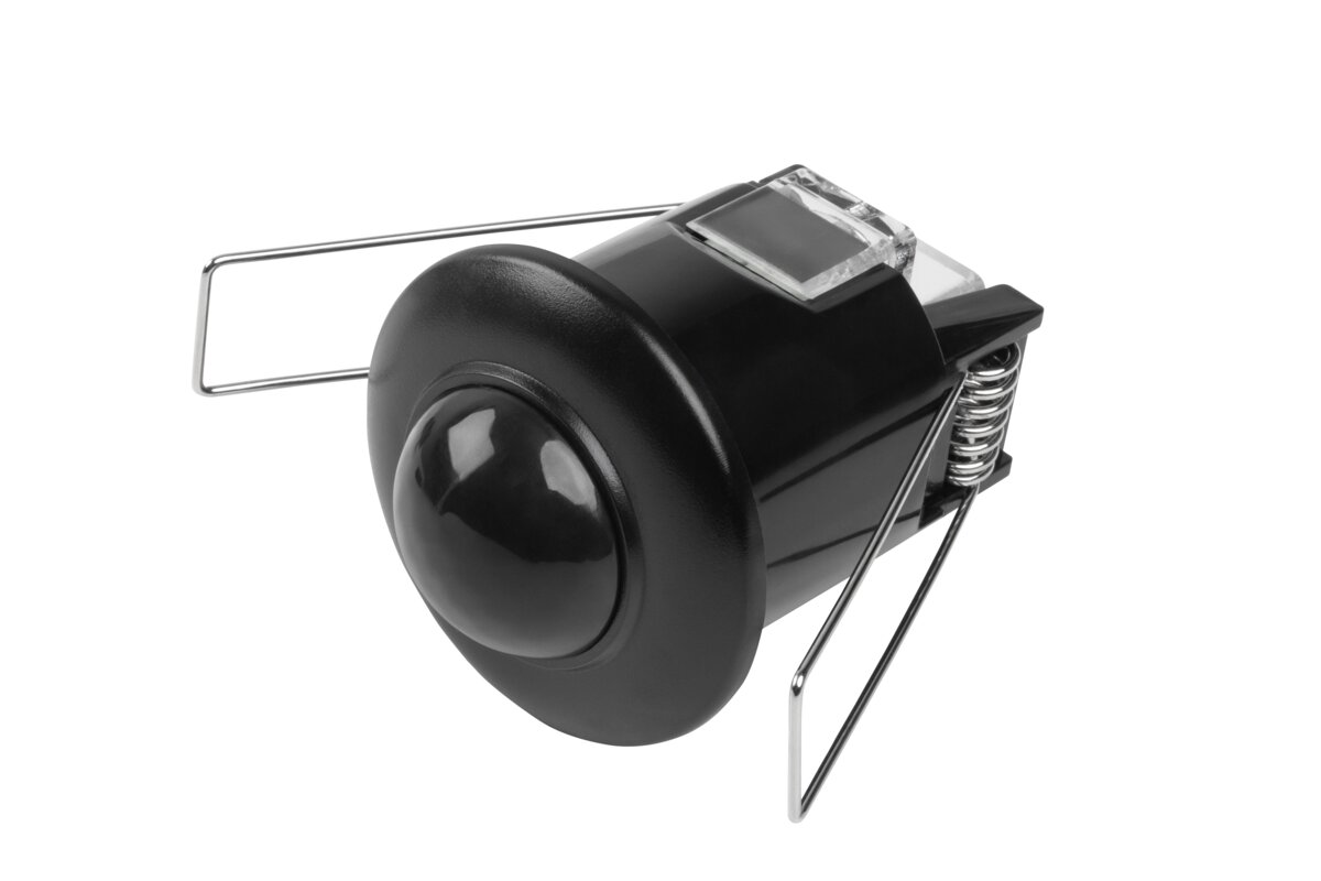 Датчик руху CR-5 MINI, максимум 800 Вт, AC220-240V, кут 360°, дальність 6 м, IP20, чорний