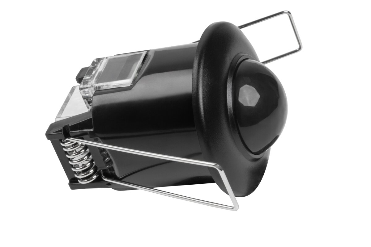 Датчик руху CR-5 MINI, максимум 800 Вт, AC220-240V, кут 360°, дальність 6 м, IP20, чорний