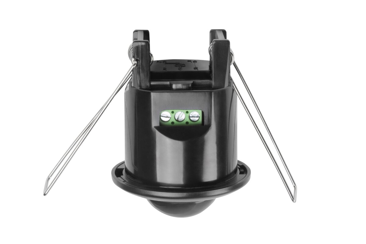 Датчик руху CR-5 MINI, максимум 800 Вт, AC220-240V, кут 360°, дальність 6 м, IP20, чорний