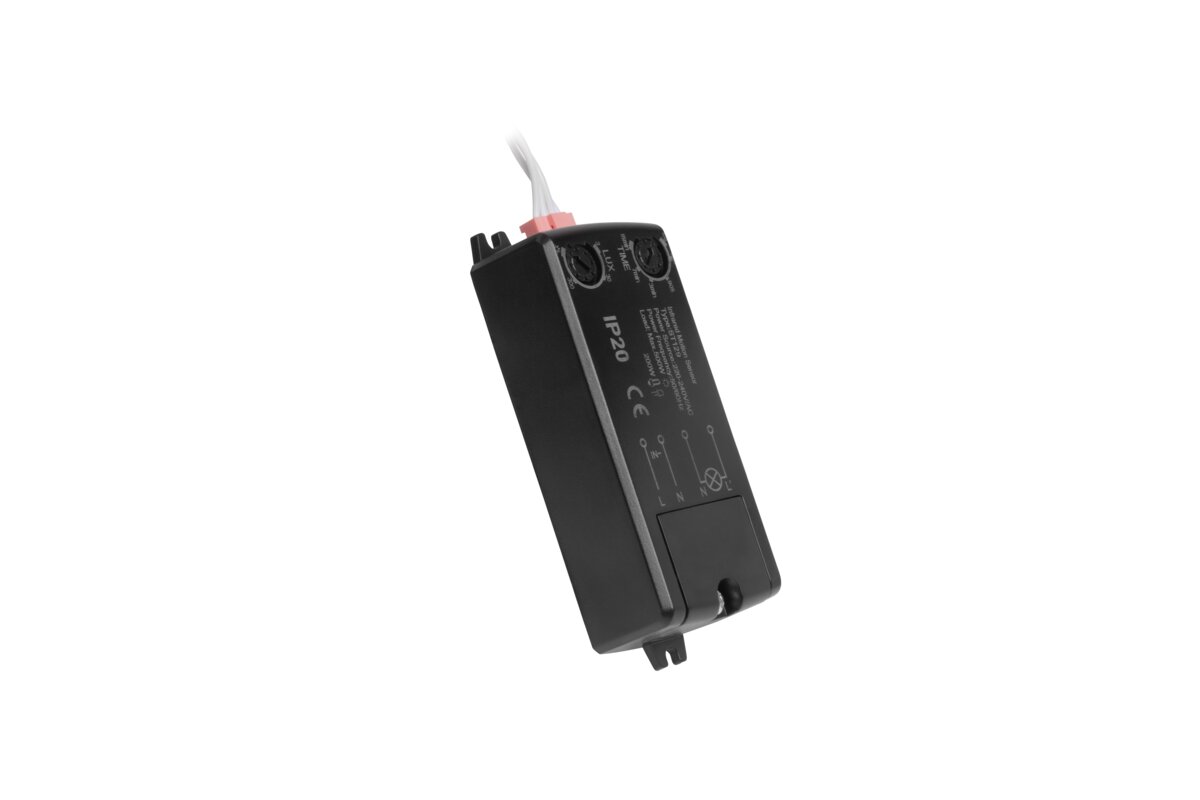 Датчик руху CR-18, максимум.500W, AC220-240V, кут 360°, дальність 8м, IP20, чорний