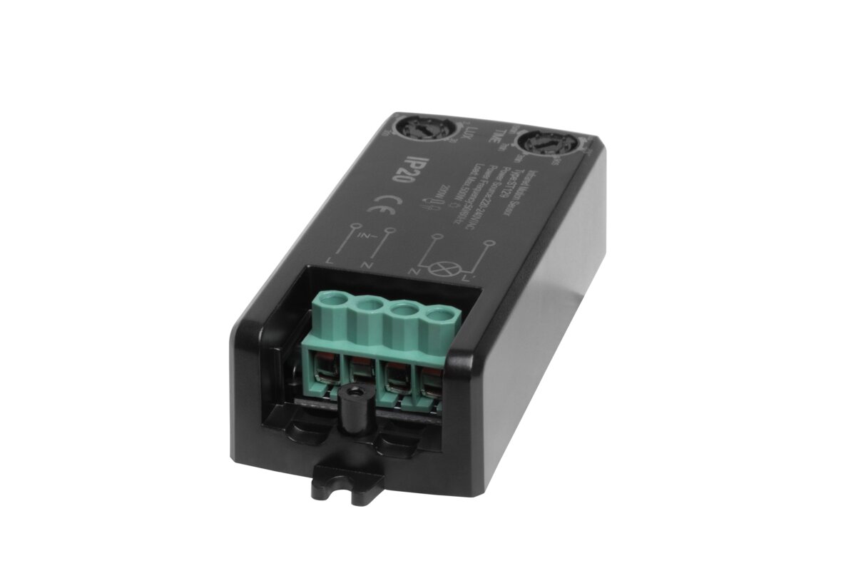Датчик руху CR-18, максимум.500W, AC220-240V, кут 360°, дальність 8м, IP20, чорний