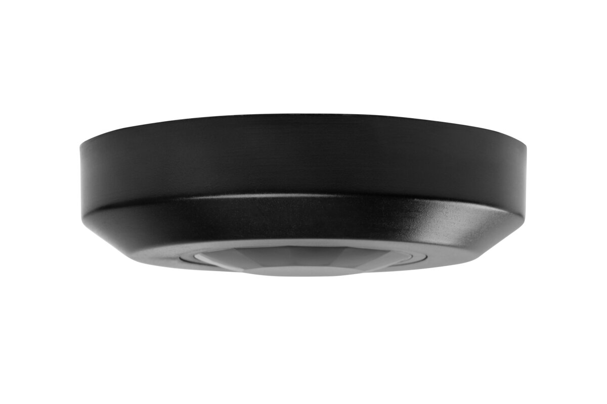 Датчик руху CR-8, максимум.200W, AC220-240V, кут 360°, дальність 8м, IP20, чорний