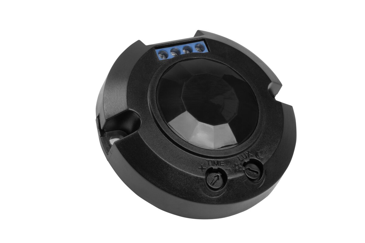 Датчик руху CR-8, максимум.200W, AC220-240V, кут 360°, дальність 8м, IP20, чорний