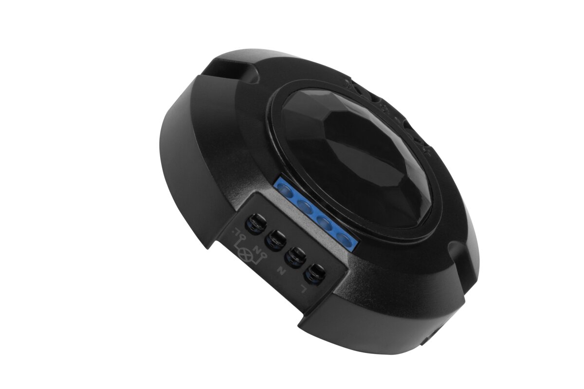Датчик руху CR-8, максимум.200W, AC220-240V, кут 360°, дальність 8м, IP20, чорний