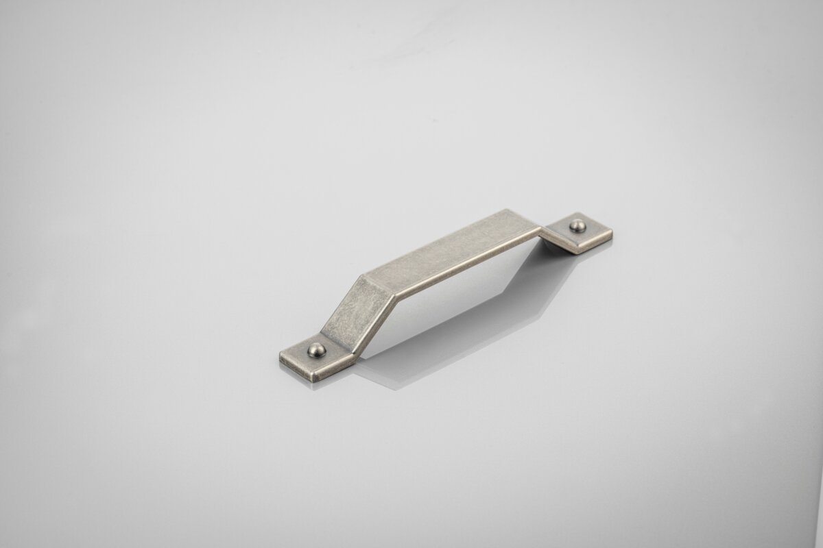 Ручка Zamak STEP C = 160 мм, антикварне срібло