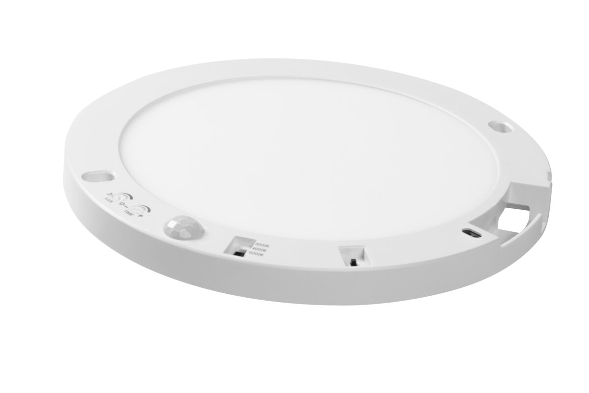 Датчик руху Стельова лампа IMPACT, LED, 18/15/10W, 100lm/W, CCT, AC220-240V, Ø230mm