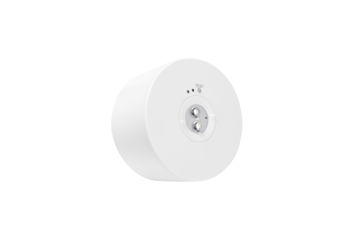 Аварійний світильник NEXO, LED, 2.5W, 350lm, 6400K, AC220-240V, IP65, 3h, TEST, білий