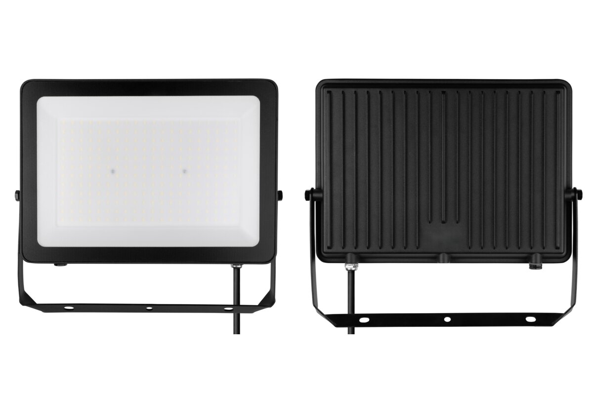 Прожектор G-TECH VILMAR, LED, 200W, 20000lm, 6400K, AC220-240V, IP65, чорний