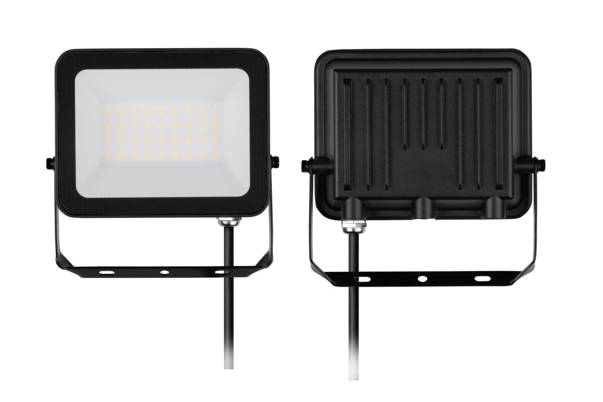 Прожектор G-TECH VILMAR, світлодіод, 30W, 3000lm, 6400K, AC220-240V, IP65, чорний