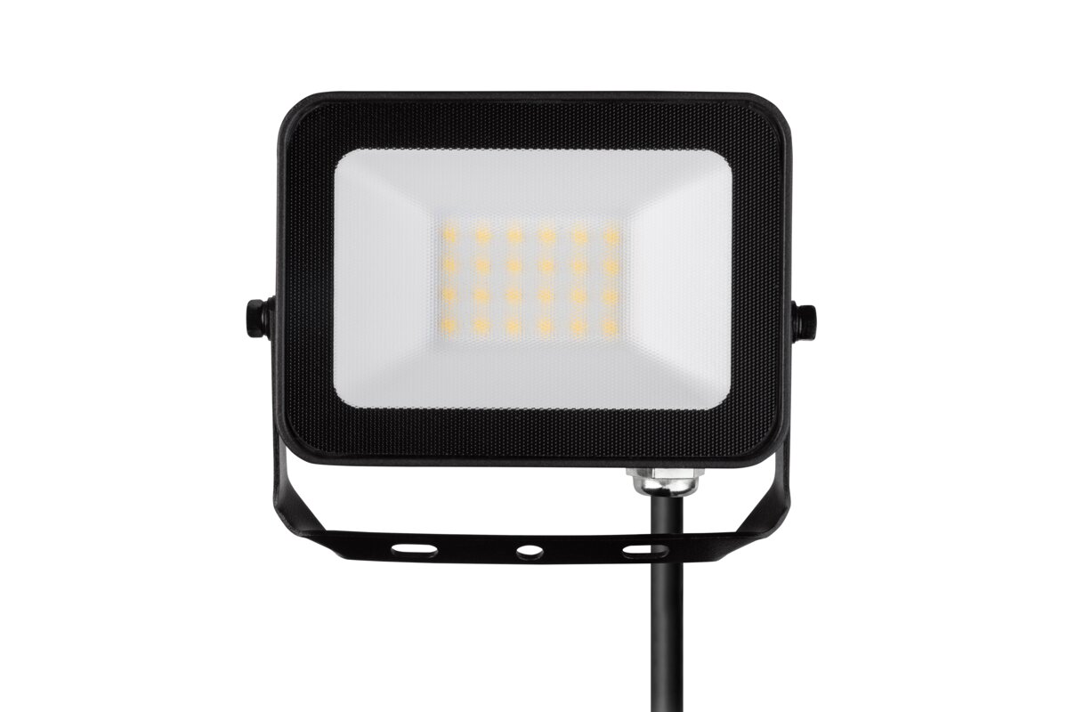 Прожектор G-TECH VILMAR, LED, 20W, 1800lm, 4000K, AC220-240V, IP65, чорний