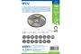 Світлодіодна стрічка RGBW 5050, DC12В, 300LED/5м, 17 Вт/м, IP20, рулон 5 м