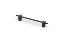 Ручка меблева GTV STRAW, C=128 мм, L=172 мм, Чорний матовий