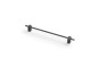 Ручка меблева GTV STRAW, C=192 мм, L=236 мм, Чорний матовий