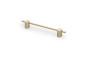 Ручка меблева GTV STRAW, C=128 мм, L=172 мм, Світле брашироване золото