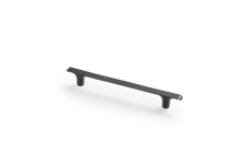 Ручка меблева GTV PLAIN, C=160 mm, L=214 mm, ZnAl, Чорний матовий