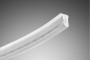 LED NEON flex profile T 12V, 2835, 13W/m нейтральний білий, водонепроникний, 6 мм, 5 м, кінцеві кришки, кронштейни