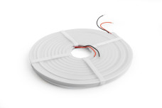 LED NEON flex profile T 24V, 2835, 12W/m нейтральний білий, водонепроникний, 6 мм, 5 м, кінцеві заглушки, кріплення