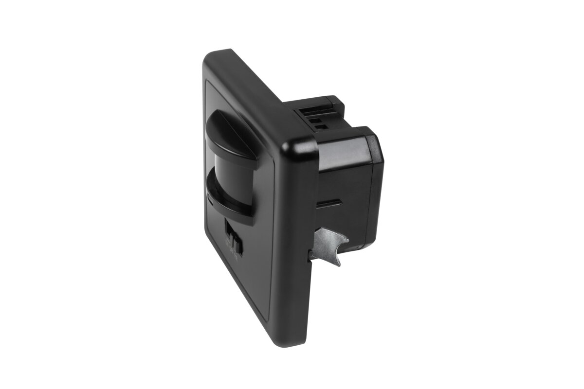 CR-4 LED датчик руху, максимум 1200 Вт, AC220-240V, кут 160°, радіус дії 9м, IP20, чорний