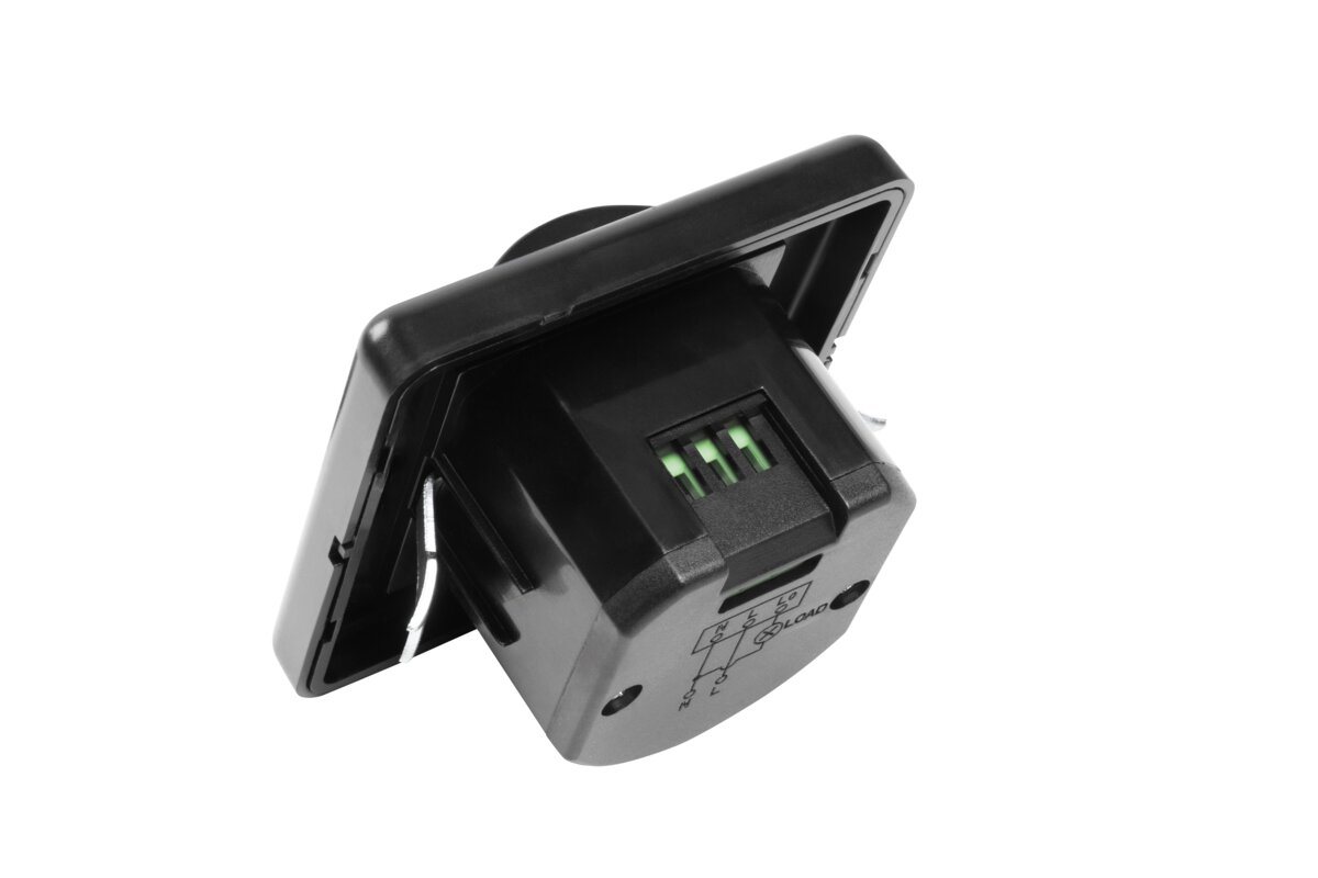 CR-4 LED датчик руху, максимум 1200 Вт, AC220-240V, кут 160°, радіус дії 9м, IP20, чорний