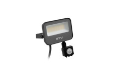 DOVER Motion Sensor Floodlight, LED, 20W, 2200lm, CCT, AC180-250V, сірий
