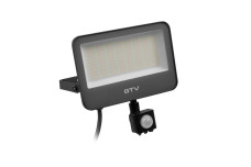 Прожектор із датчиком руху DOVER, LED, 50W, 6000lm, CCT, AC180-250V, сірий