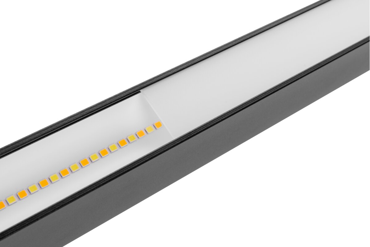Підвісний світильник LIVIA, LED, 40W, 4800lm, CCT AC220-240V, AL/PC, 120 см, чорний