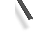 Чорна плоска кришка для GLAX 2m LED-профілю