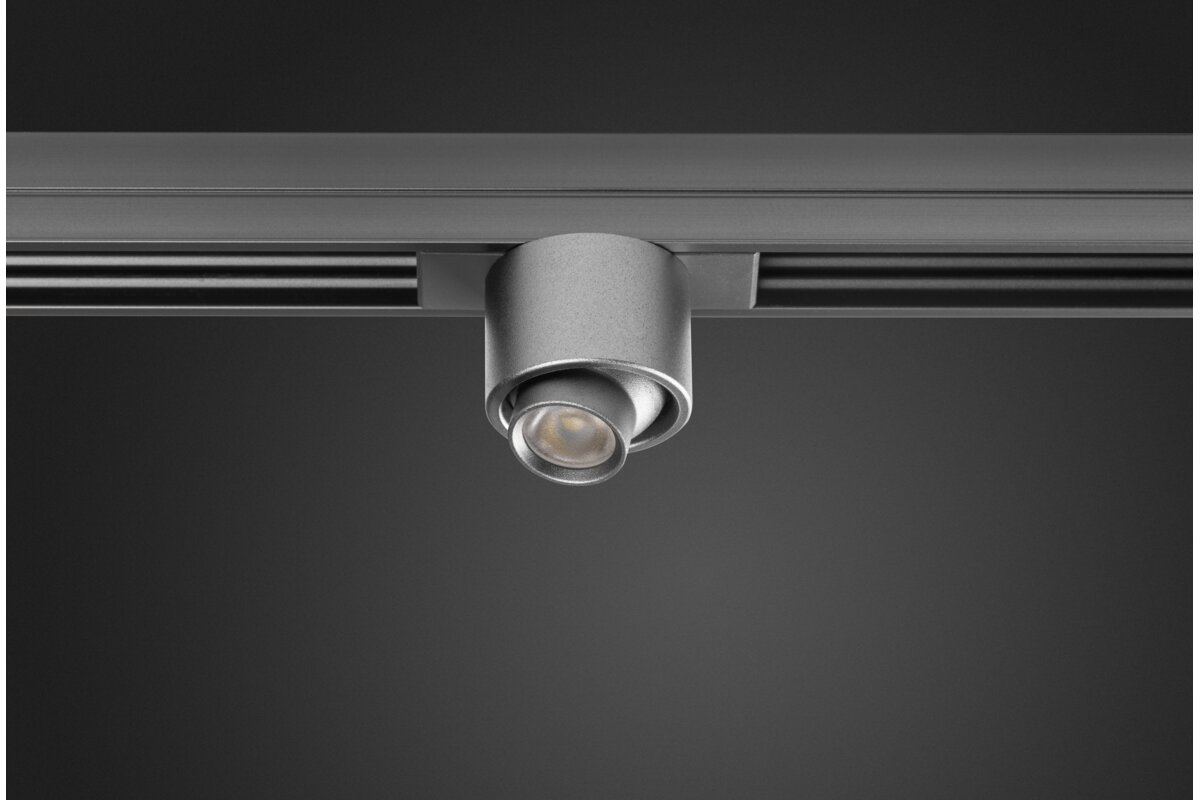 Spotlight TRACKO ROUND 2, DC24V, 1W, 1×3030 LED, IP20, 4000K, алюміній/ПК, антрацит
