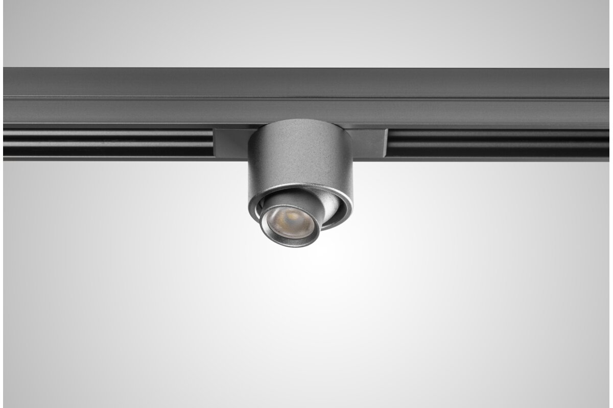 Spotlight TRACKO ROUND 2, DC24V, 1W, 1×3030 LED, IP20, 4000K, алюміній/ПК, антрацит