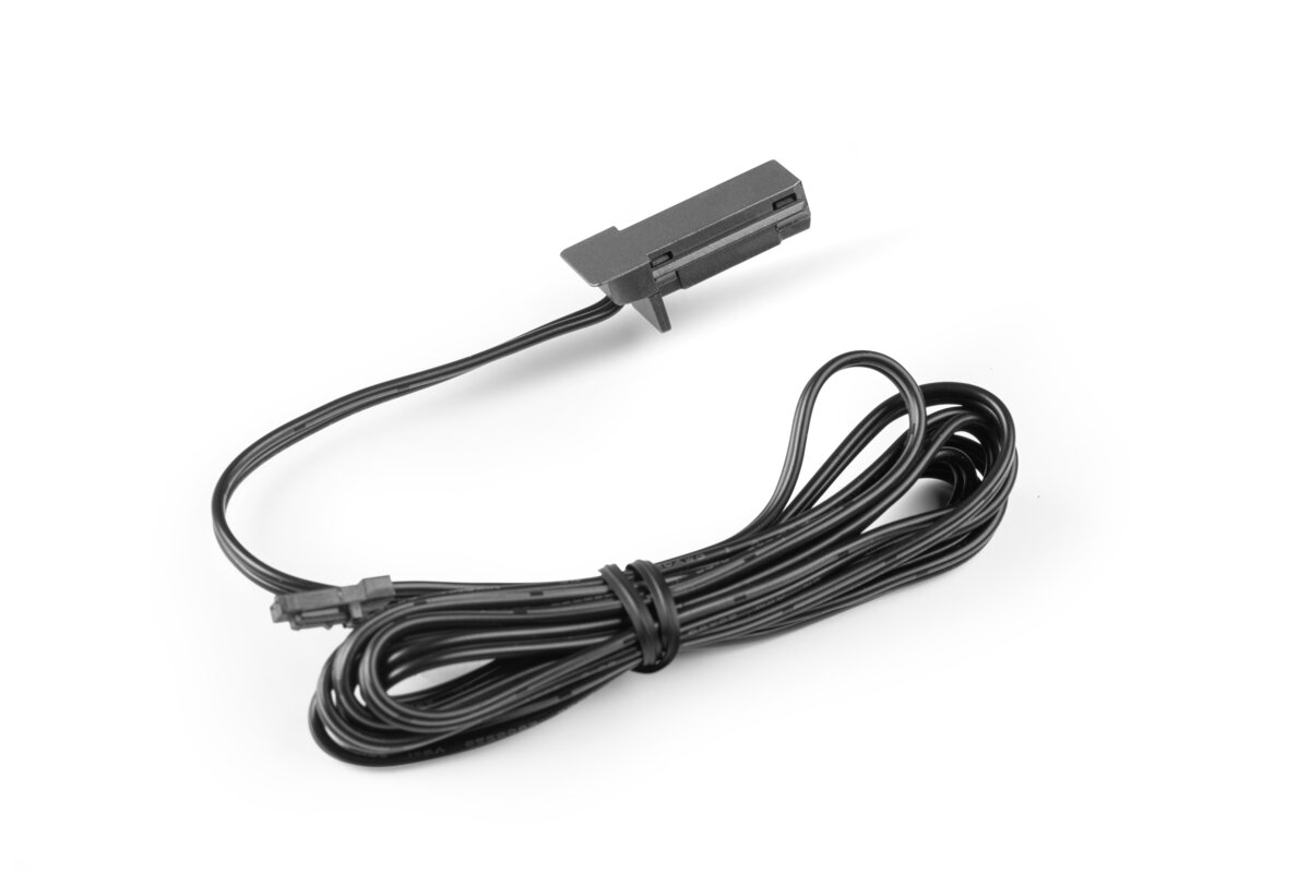 Роз’єм живлення TRACKO, DC24V, 5A, кабель 1,5 м, ПК, антрацит