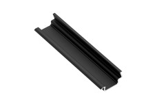 Вбудований LED-алюмінієвий профіль GLAX, матовий чорний, L= 2 м
