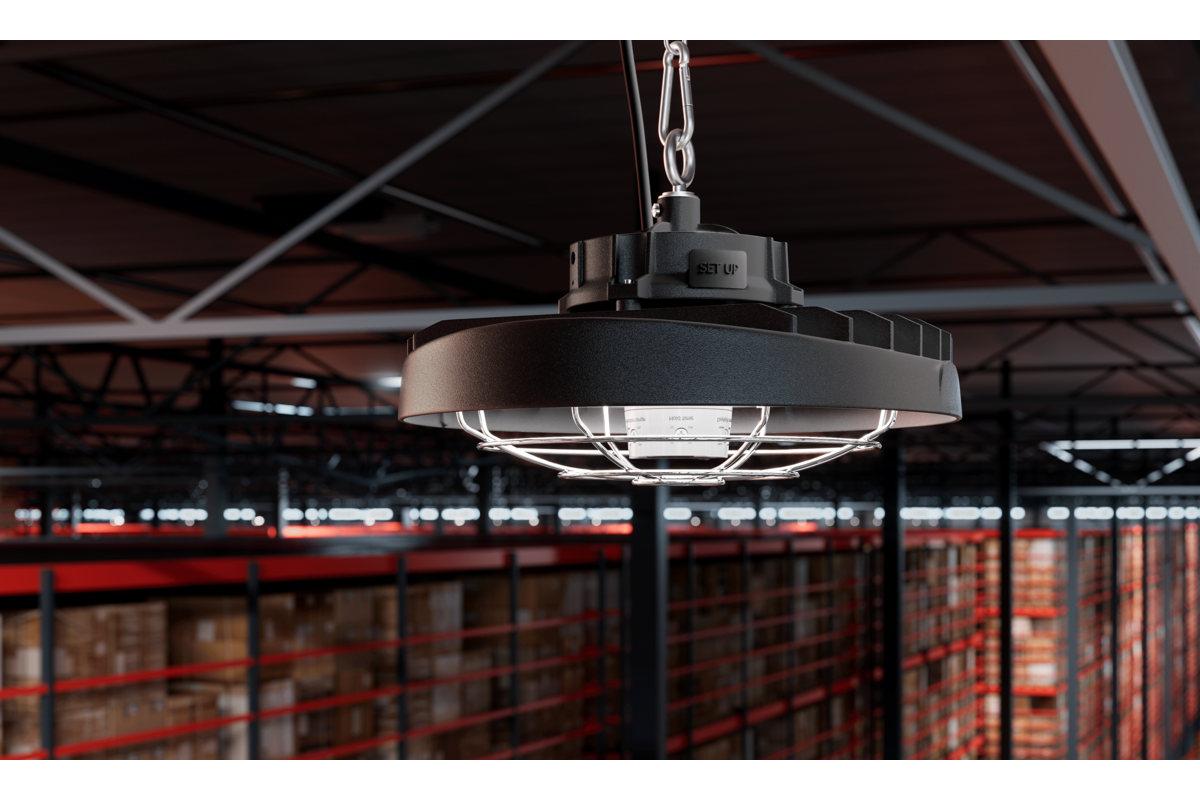 Датчик руху CR-HIGHBAY, мікрохвильова, кут 120*, радіус дії 7 м, IP65