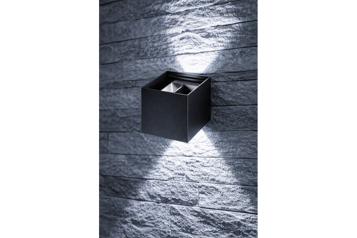 Luminaire MISSOURI-K, LED, 7W, 540lm, CCT, AC220-240V, IP54, квадратний, чорний