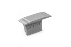 Кришка для профілю LED GLAX Mini з високим комірцем, срібна (10 шт.)