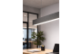 Лінійний світильник LUNA, LED, 20 Вт, 2400 лм, CCT, AC220-240V, AL/PC, 60 см, чорний