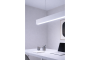 Лінійний світильник LUNA, LED, 40 Вт, 4800 лм, CCT, AC220-240V, AL/PC, 120 см, білий