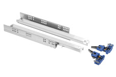 Направляюча MODERN SLIDE PRO прихованого монтажу повного висуву L-600 (16-18 мм) 3D