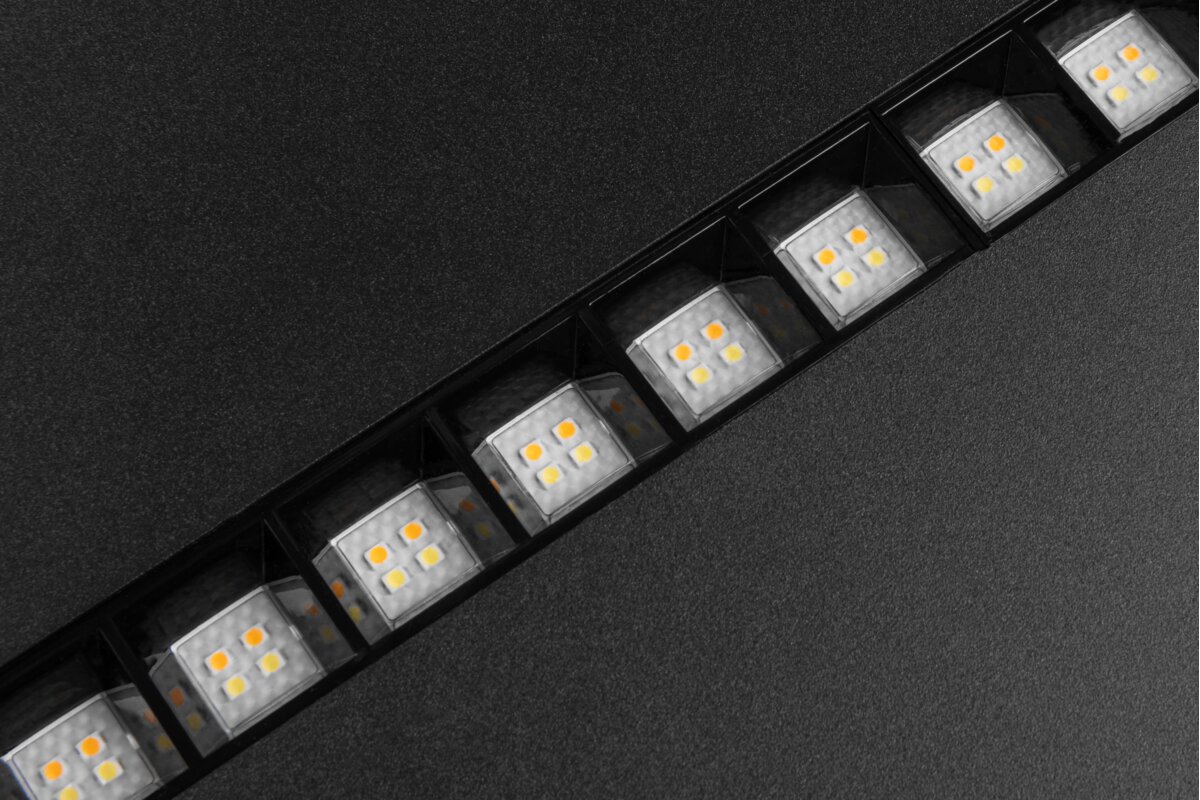 Світильник ARTE, LED, 38W, 3800lm, CCT, AC180-250V, 295x1195mm, чорний