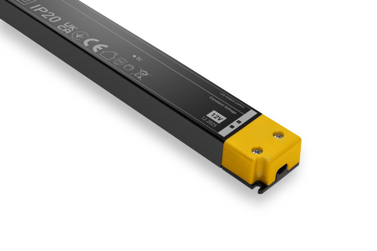 LED-блок живлення PRO+ LONG 12V, 60W, вхід 220-240VAC, IP20, розмір 305x30x17 мм