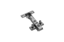 GTV CIHC twin hinge, mini fi 26, H=0, м’яке закриття, кріплення, з євро, чорний