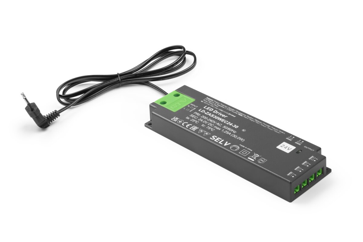 Блок живлення EASY CLICK, DC24В, 30 Вт, вхід AC220-240В, IP20