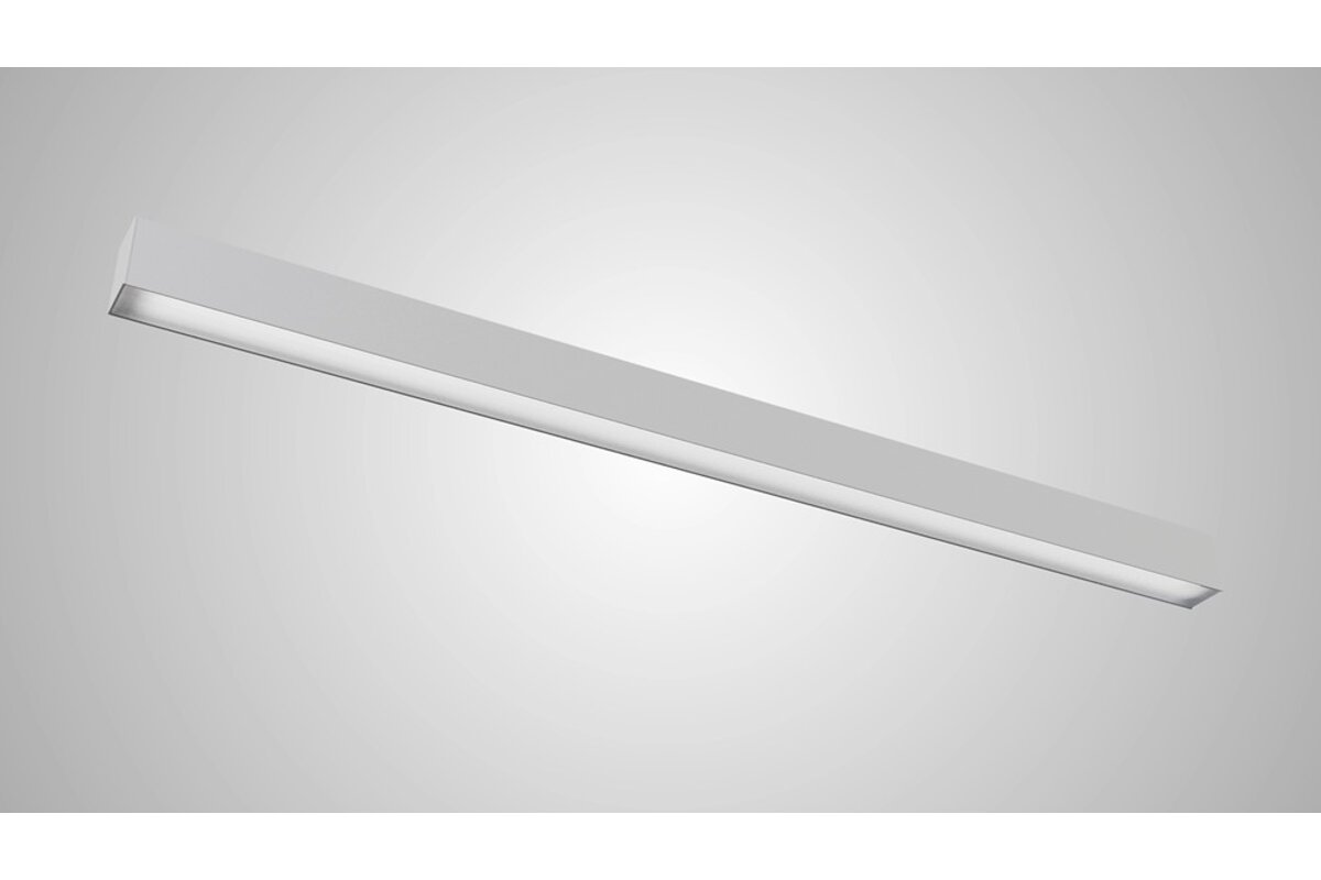 Лінійний світильник LUNA, LED, 40 Вт, 4800 лм, CCT, AC220-240V, AL/PC, 120 см, білий
