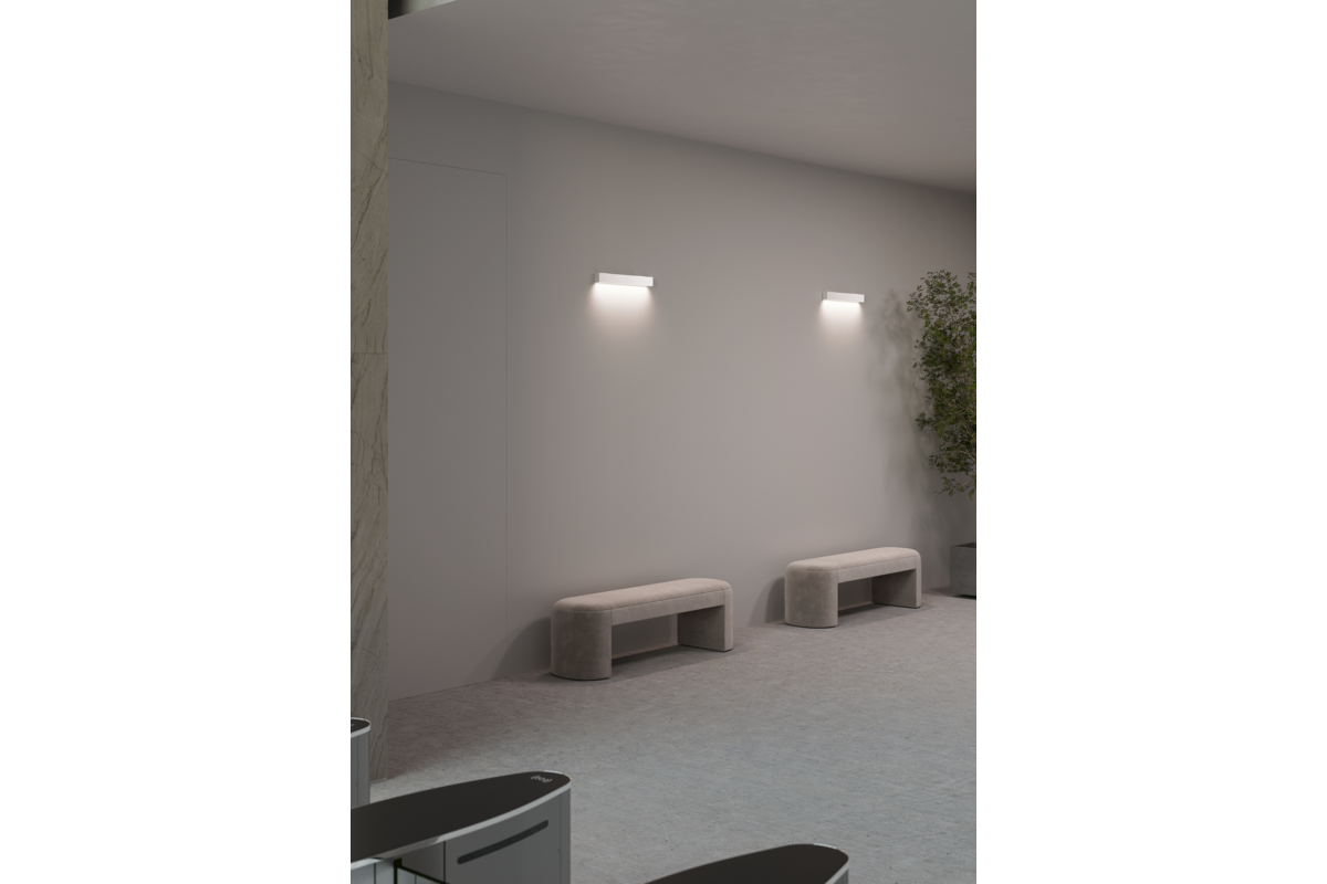 Лінійний світильник LUNA, LED, 20W, 2400lm, CCT, AC220-240V, AL/PC, 60 см, білий