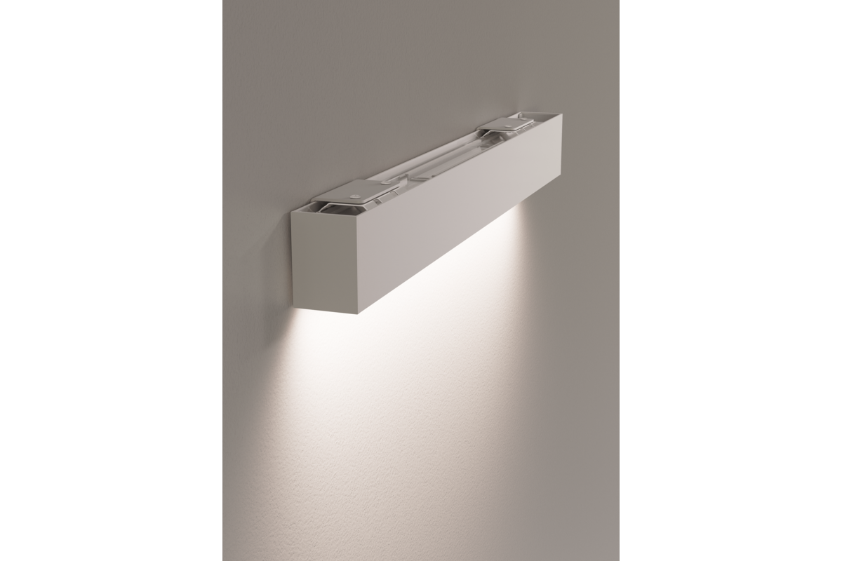 Лінійний світильник LUNA, LED, 20W, 2400lm, CCT, AC220-240V, AL/PC, 60 см, білий