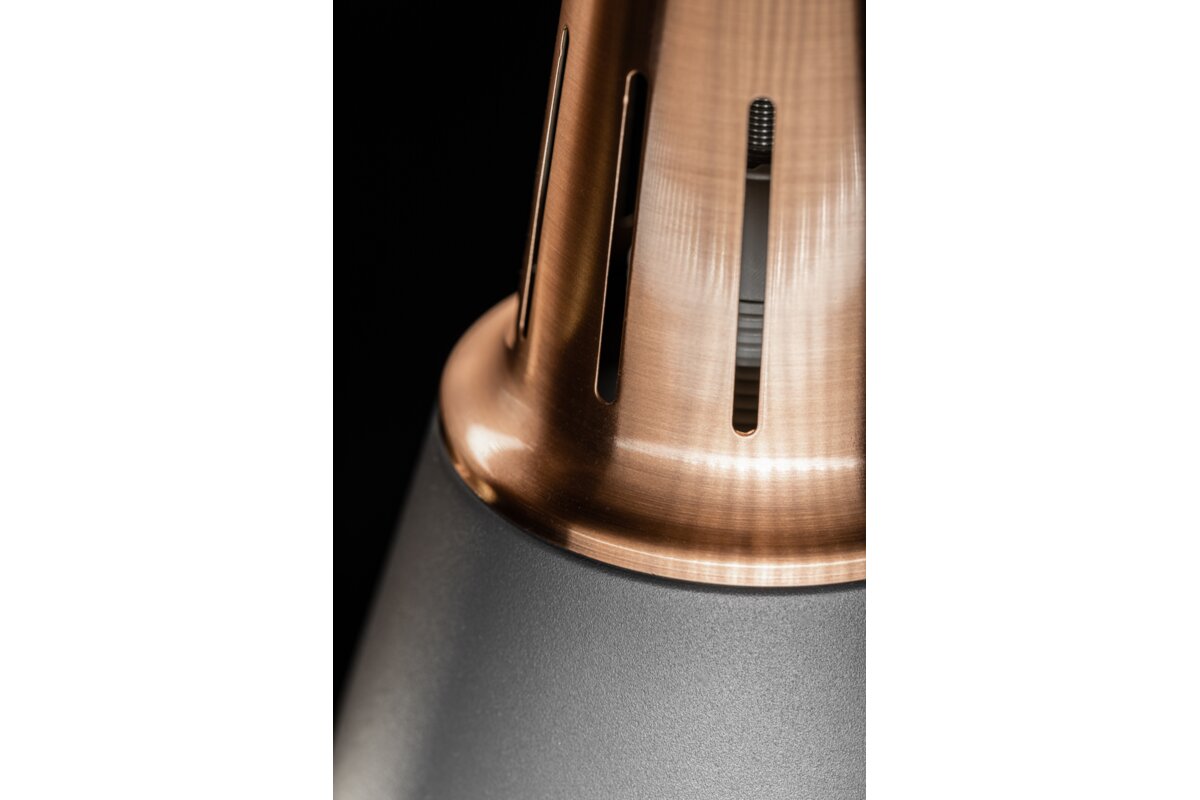 Стельовий світильник GIANNI,8051,AC220-240V,50/60Hz,1*E27, max.40W,IP20, діаметр 22cm, одинарний сірий / золотий