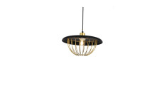 Стельовий світильник TULIP,3444, AC220-240V,50/60Hz,1*E27, IP20,діаметр 36 CM, одинарний , Чорний / Золотий