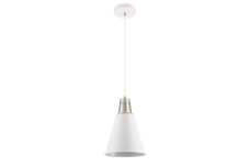 Стельовий світильник GIANNI,8075,AC220-240V,50/60Hz,1*E27, max.40W,IP20, діаметр 22cm, одинарний білий / сріблястий