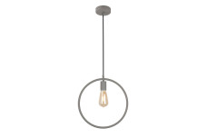 Стельовий світильник FIJA,2935,koło,AC220-240V,50/60Hz,1*E27, max.40W, IP20, діаметр 31,5cm, одинарний Сірий
