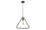 Стельовий світильник GIJA,2621, трикутник,AC220-240V,50/60Hz,1*E27,max.40W,IP20,38cmx10cm, одинарний ,Чорний